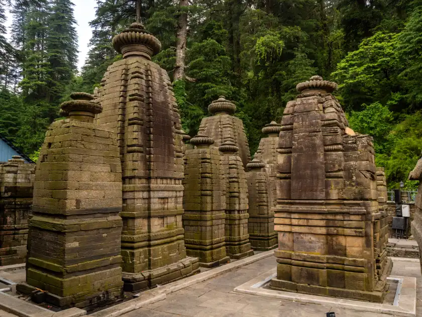 Ancient stone temples at Jageshwar Dham