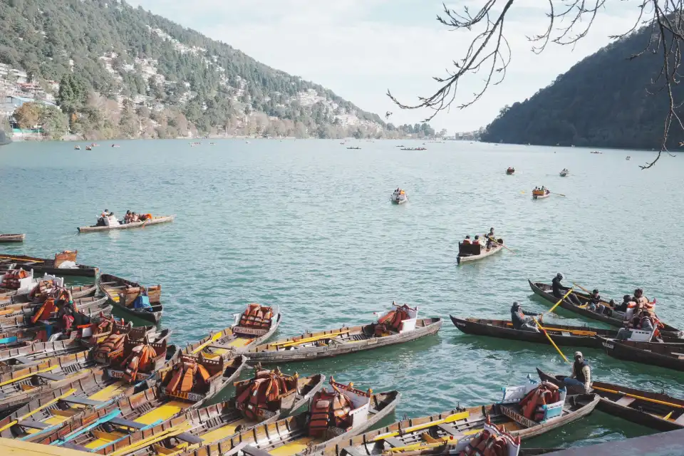 Boats on Naini Lake, Nainital
